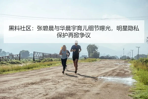 黑料社区：张碧晨与华晨宇育儿细节曝光，明星隐私保护再掀争议